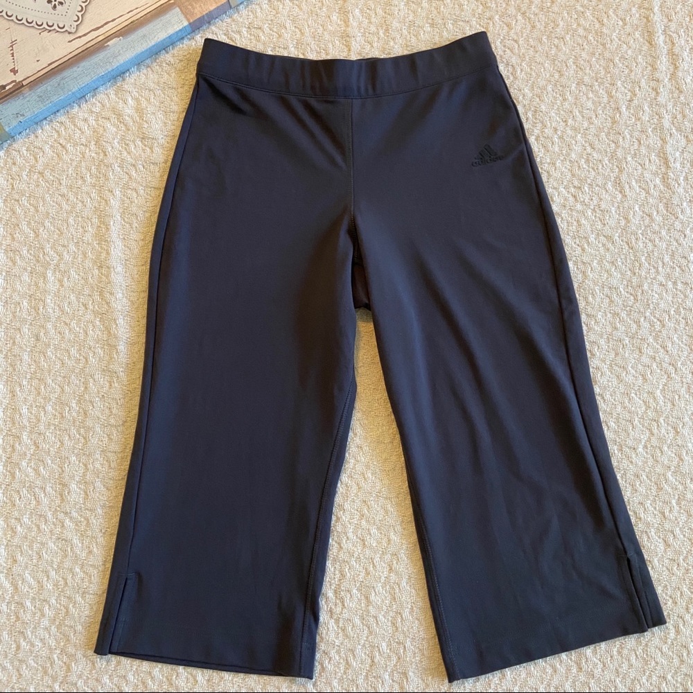 adidas Womens Crop Capri Active Pants Gray Size S
